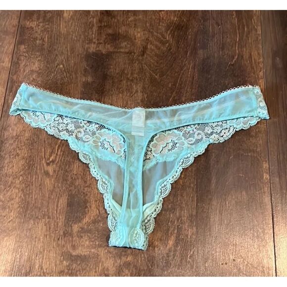 Vintage VICTORIA'S SECRET  Dream Angels Thong Sz-Medium 2009 Silver tag - Picture 9 of 13